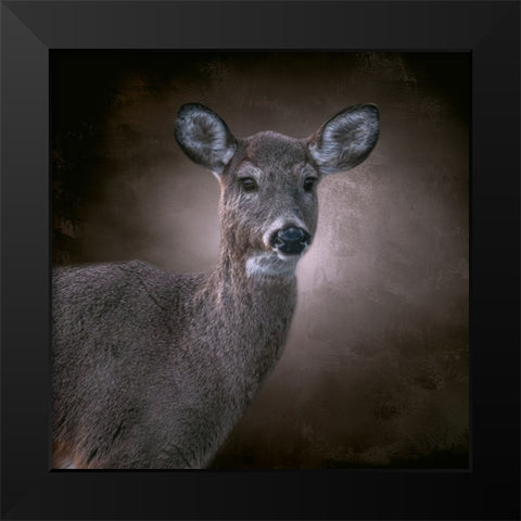 The Observer Black Modern Wood Framed Art Print by Parker, Kelley