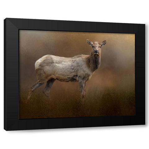 Quiet Elegance Black Modern Wood Framed Art Print by Parker, Kelley