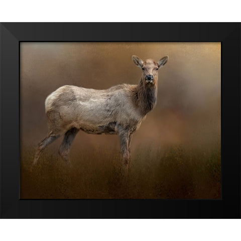 Quiet Elegance Black Modern Wood Framed Art Print by Parker, Kelley