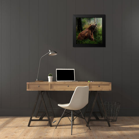 Curiosity Black Modern Wood Framed Art Print by Parker, Kelley