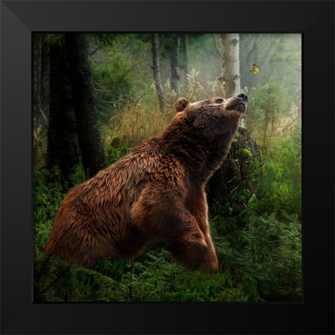 Curiosity Black Modern Wood Framed Art Print by Parker, Kelley