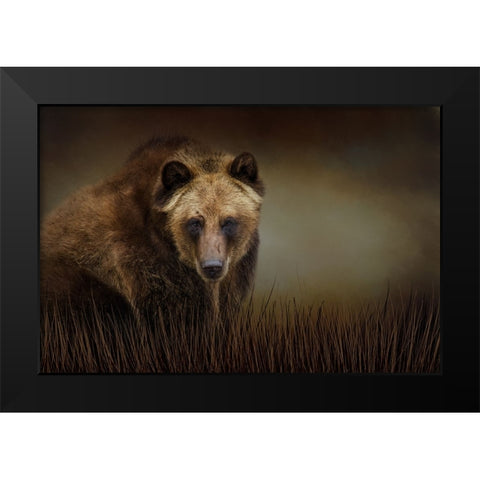 Gentle Soul Black Modern Wood Framed Art Print by Parker, Kelley