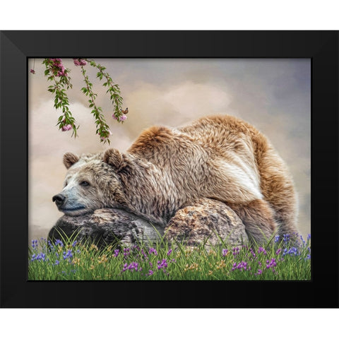 Zen Moment Black Modern Wood Framed Art Print by Parker, Kelley
