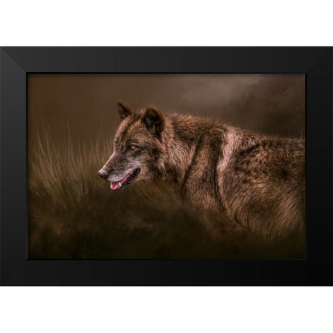 Danger Lurking Black Modern Wood Framed Art Print by Parker, Kelley