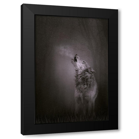 Every Breath I Take Black Modern Wood Framed Art Print by Parker, Kelley