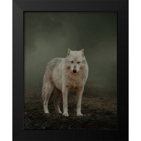 Spirit Guide Black Modern Wood Framed Art Print by Parker, Kelley