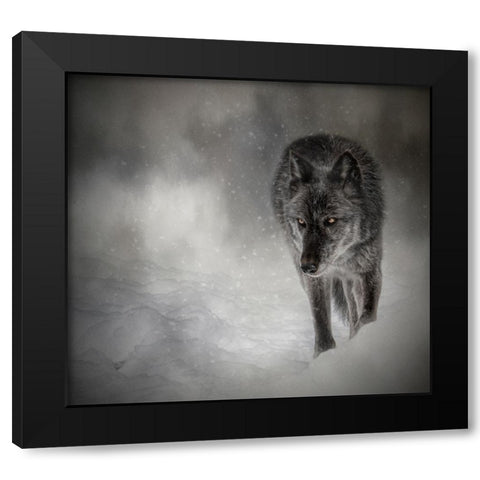 The Lone Journey Black Modern Wood Framed Art Print by Parker, Kelley
