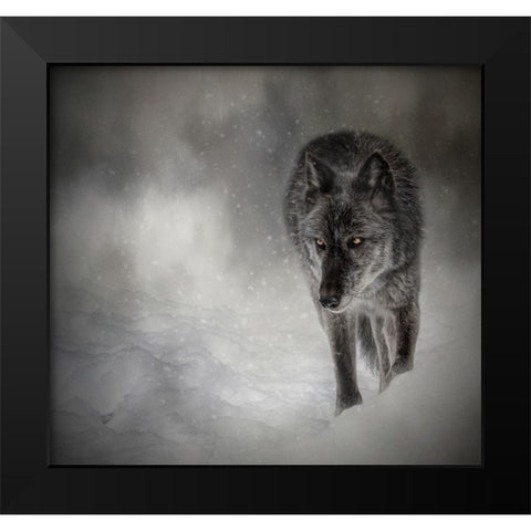 The Lone Journey Black Modern Wood Framed Art Print by Parker, Kelley