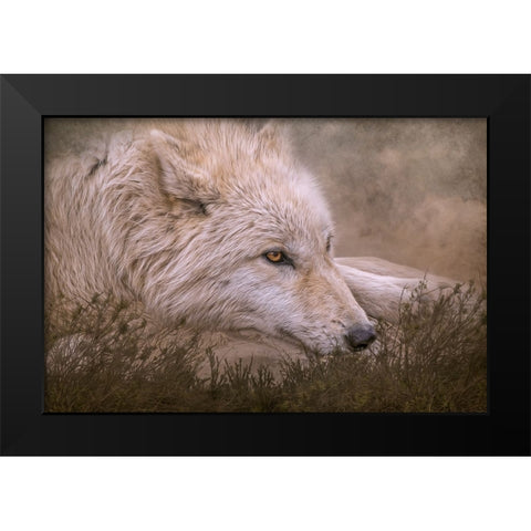 Taking a Break Black Modern Wood Framed Art Print by Parker, Kelley