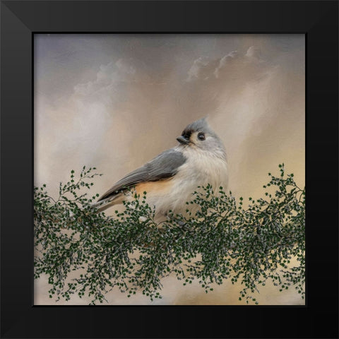 Simple Pleasures Black Modern Wood Framed Art Print by Parker, Kelley