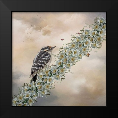 Summers Delight Black Modern Wood Framed Art Print by Parker, Kelley