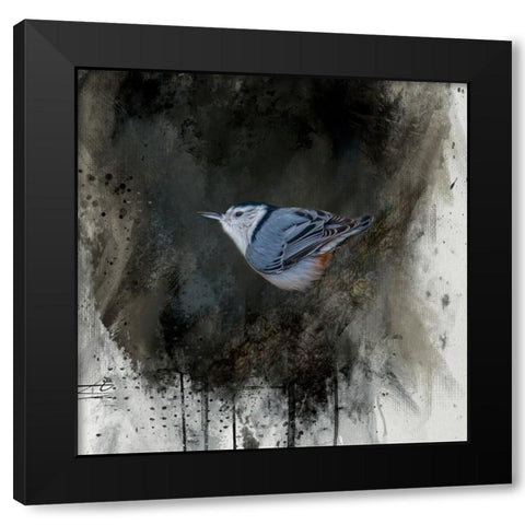 Tiny Charmer Black Modern Wood Framed Art Print by Parker, Kelley