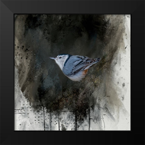 Tiny Charmer Black Modern Wood Framed Art Print by Parker, Kelley