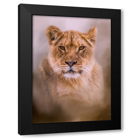 Dignity Black Modern Wood Framed Art Print by Parker, Kelley