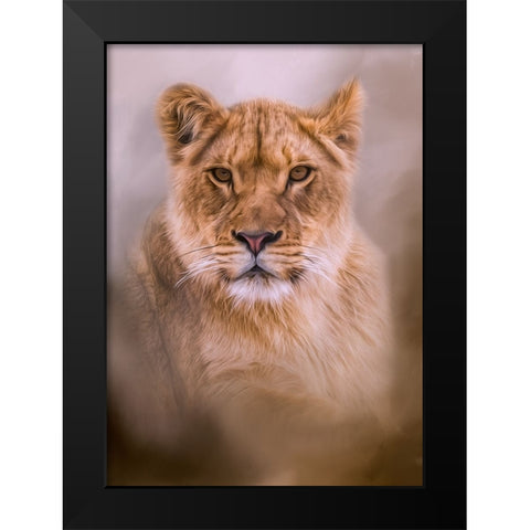 Dignity Black Modern Wood Framed Art Print by Parker, Kelley