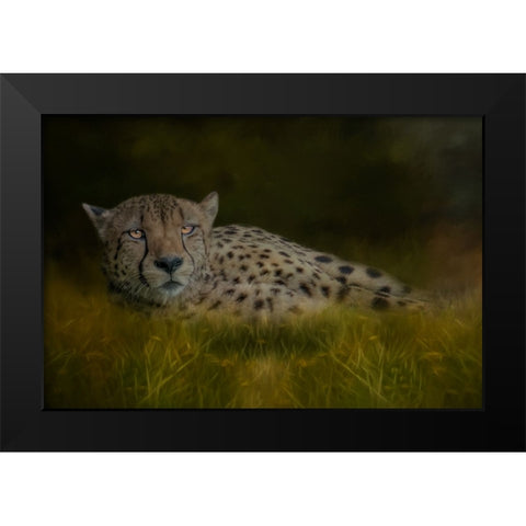 Resting After the Race Black Modern Wood Framed Art Print by Parker, Kelley