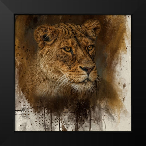 Keeper of the Pride Black Modern Wood Framed Art Print by Parker, Kelley