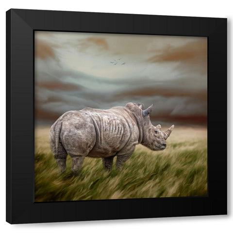 Rough and Ready Black Modern Wood Framed Art Print with Double Matting by Parker, Kelley