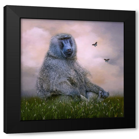 The Easy Life Black Modern Wood Framed Art Print with Double Matting by Parker, Kelley