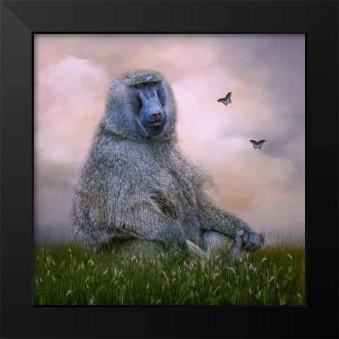 The Easy Life Black Modern Wood Framed Art Print by Parker, Kelley