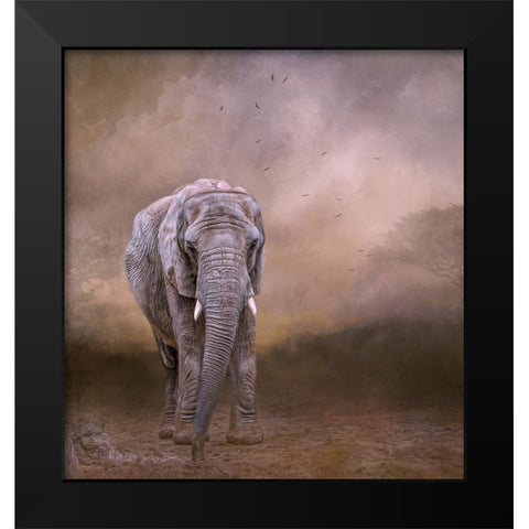 The Elderly Matriarch Black Modern Wood Framed Art Print by Parker, Kelley