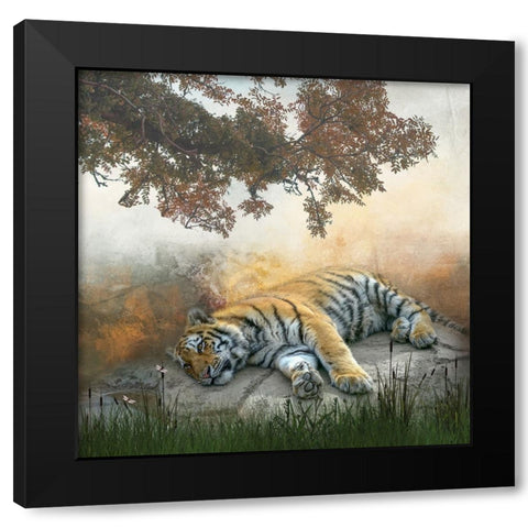 Lazy Afternoon Black Modern Wood Framed Art Print with Double Matting by Parker, Kelley