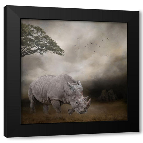 Lord of the Plains Black Modern Wood Framed Art Print with Double Matting by Parker, Kelley