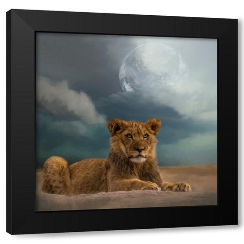 What the Future Holds Black Modern Wood Framed Art Print by Parker, Kelley