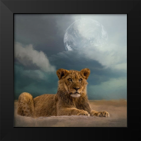 What the Future Holds Black Modern Wood Framed Art Print by Parker, Kelley