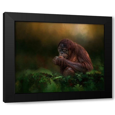 Little Man Black Modern Wood Framed Art Print by Parker, Kelley