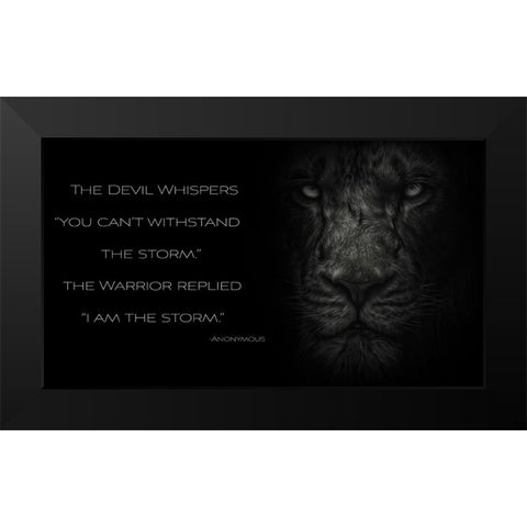 The Beast Within Black Modern Wood Framed Art Print by Parker, Kelley