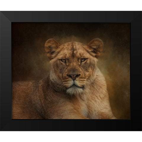 Confidence in Power Black Modern Wood Framed Art Print by Parker, Kelley