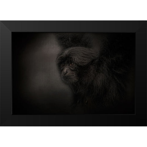 King of Swing Black Modern Wood Framed Art Print by Parker, Kelley