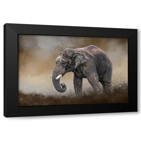 Ancient Guardian Black Modern Wood Framed Art Print by Parker, Kelley