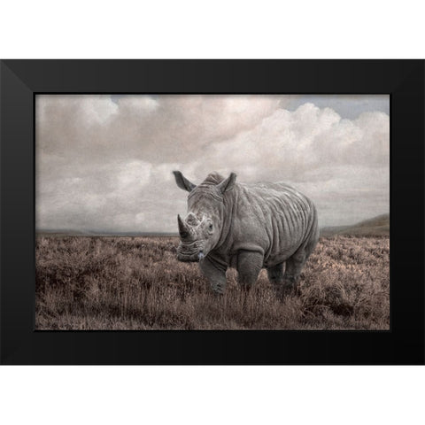 Force of Nature Black Modern Wood Framed Art Print by Parker, Kelley