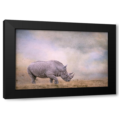 Tough Customer Black Modern Wood Framed Art Print with Double Matting by Parker, Kelley
