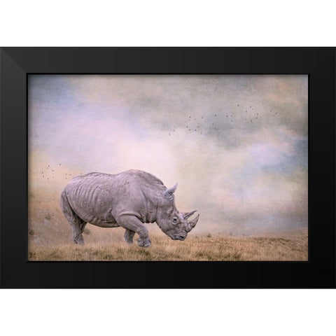 Tough Customer Black Modern Wood Framed Art Print by Parker, Kelley