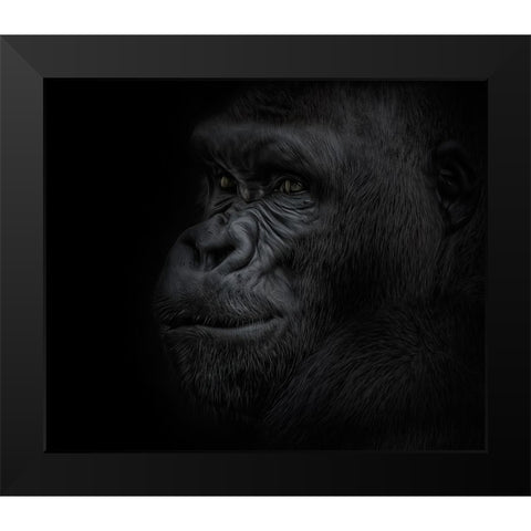 Great Ape Black Modern Wood Framed Art Print by Parker, Kelley