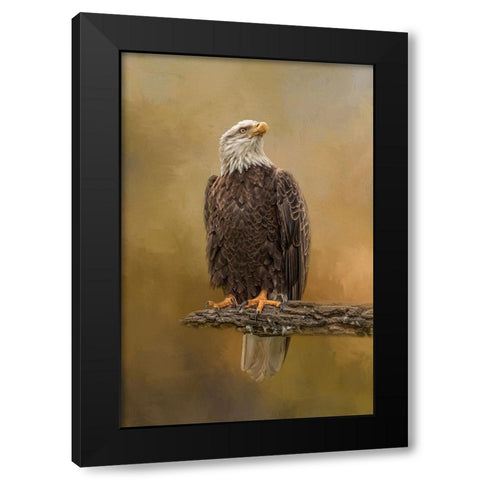 Peace Seeker Black Modern Wood Framed Art Print by Parker, Kelley