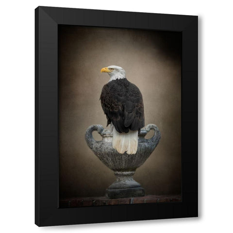 Stone Guardian Black Modern Wood Framed Art Print with Double Matting by Parker, Kelley