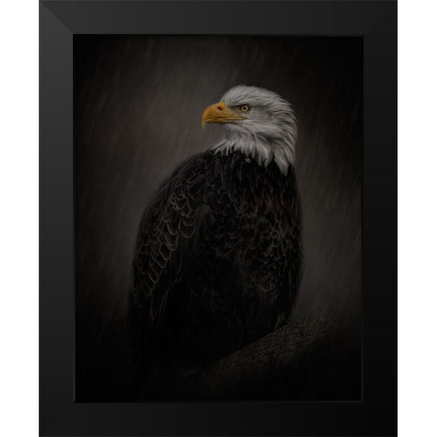 Serenity in Strength Black Modern Wood Framed Art Print by Parker, Kelley
