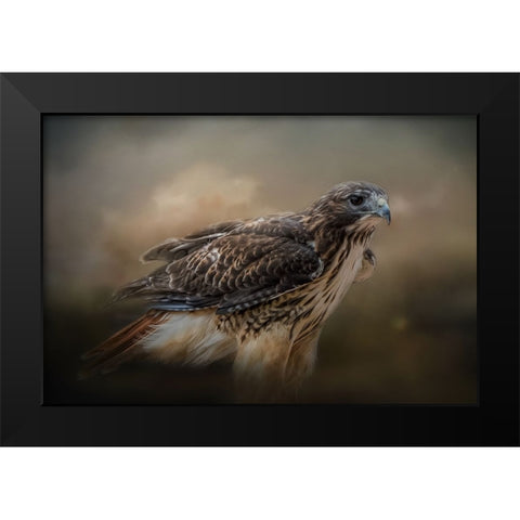 Chase the Wind Black Modern Wood Framed Art Print by Parker, Kelley