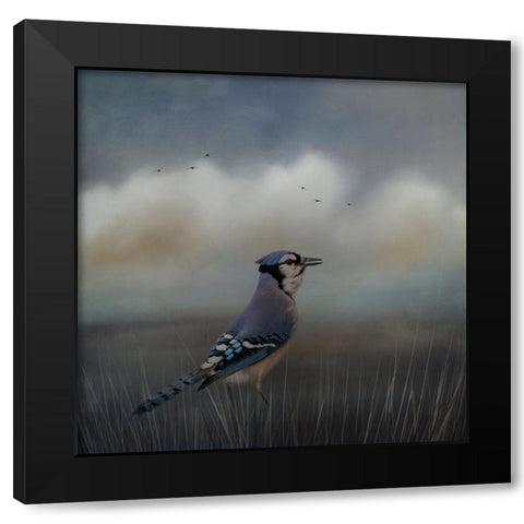 Blue Morning Black Modern Wood Framed Art Print with Double Matting by Parker, Kelley