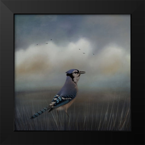 Blue Morning Black Modern Wood Framed Art Print by Parker, Kelley