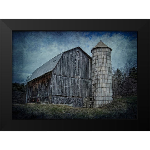 Still Standing Black Modern Wood Framed Art Print by Parker, Kelley