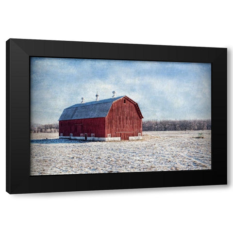 Morning on the Farm Black Modern Wood Framed Art Print by Parker, Kelley