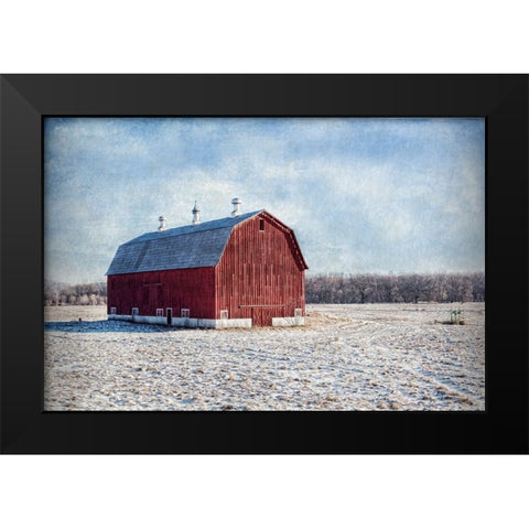 Morning on the Farm Black Modern Wood Framed Art Print by Parker, Kelley