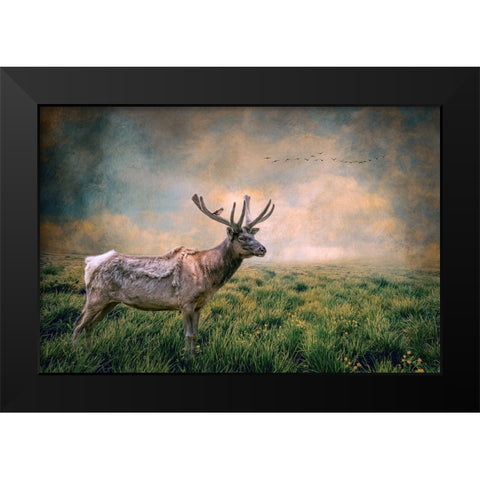 The Lone Leader Black Modern Wood Framed Art Print by Parker, Kelley