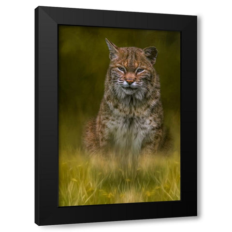 Standing Watch Black Modern Wood Framed Art Print by Parker, Kelley
