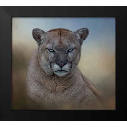 Not Amused Black Modern Wood Framed Art Print by Parker, Kelley